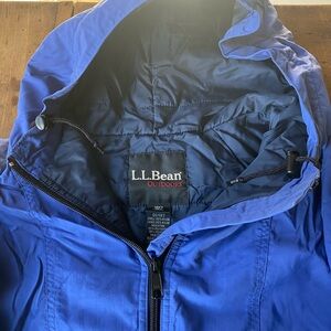 L.L. Bean Men's Vibrant Blue Raincoat